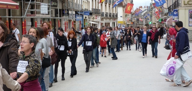 MManifestation contre le CEDS à Dijon le 29 juin 2009